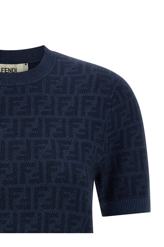 Jacquard sweater Blue