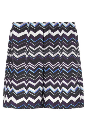 Irregular zig zag swimsuit Multicolor