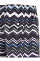 Irregular zig zag swimsuit Multicolor
