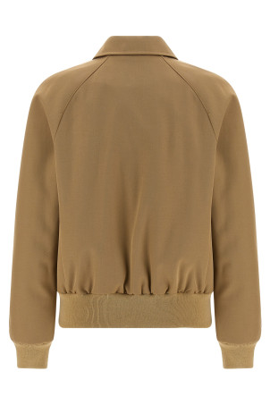 Cotton and wool jacket Beige