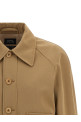 Cotton and wool jacket Beige