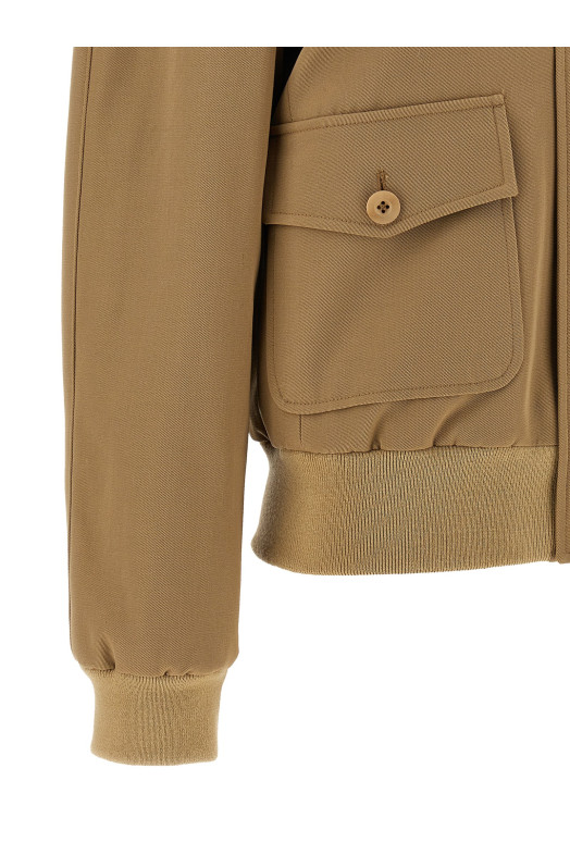 Cotton and wool jacket Beige
