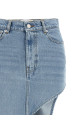 'One-Leg Denim' skirt BLUE