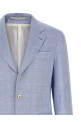 Linen and wool chevron blazer BLUE