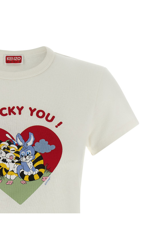 'Gots KENZO Cartoon Classic' T-shirt White