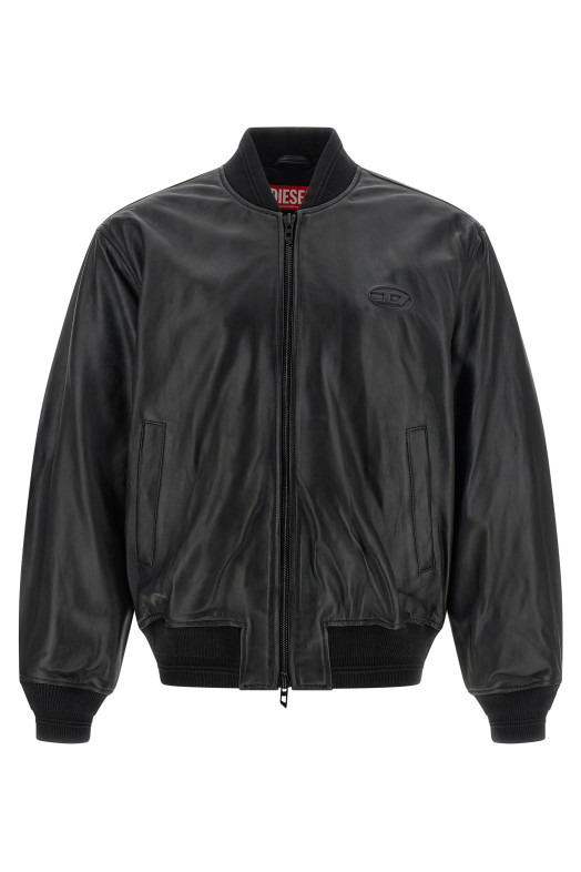 'L-Type' bomber jacket Black