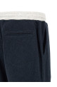 Linen cotton joggers Blue