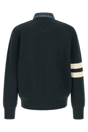 'Denim Mix D2' cardigan Blue