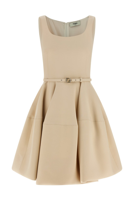 Wheel skirt dress Pink