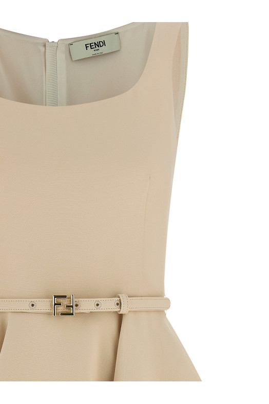 Wheel skirt dress Pink