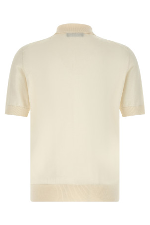 'DG' patch polo shirt White