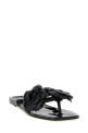'Silicone Flower Flat' sandals Black