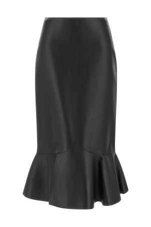 Nappa skirt Black