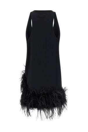 Feather dress Black