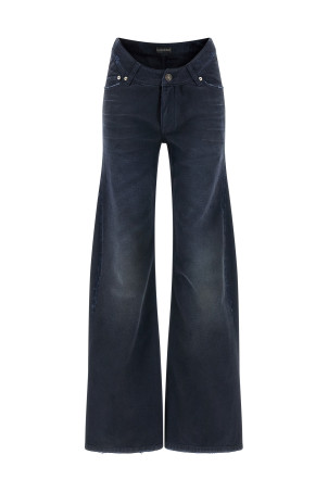 Curved waist jeans Blue