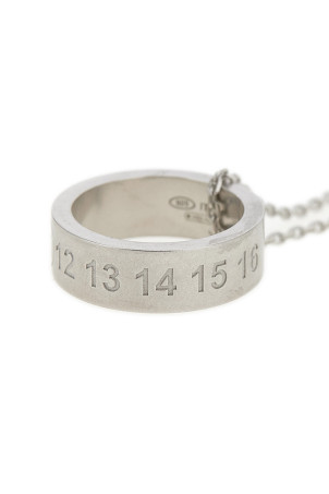 'Number Reference' necklace Silver