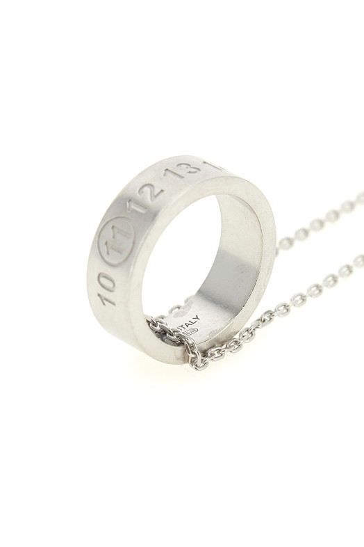 'Number Reference' necklace Silver