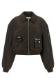 'Duchesse Nylon' bomber jacket Brown