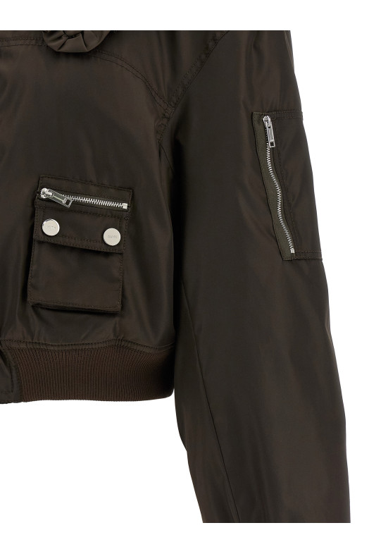 'Duchesse Nylon' bomber jacket Brown