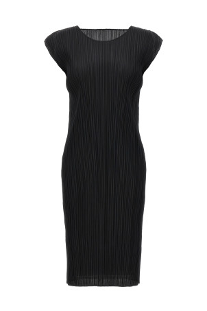 Pleated dress Black