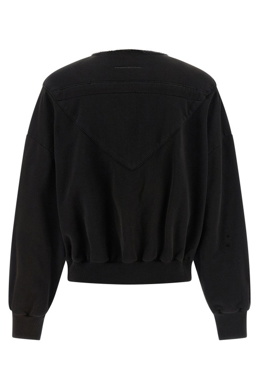 Trompe l'oeil hoodie Black