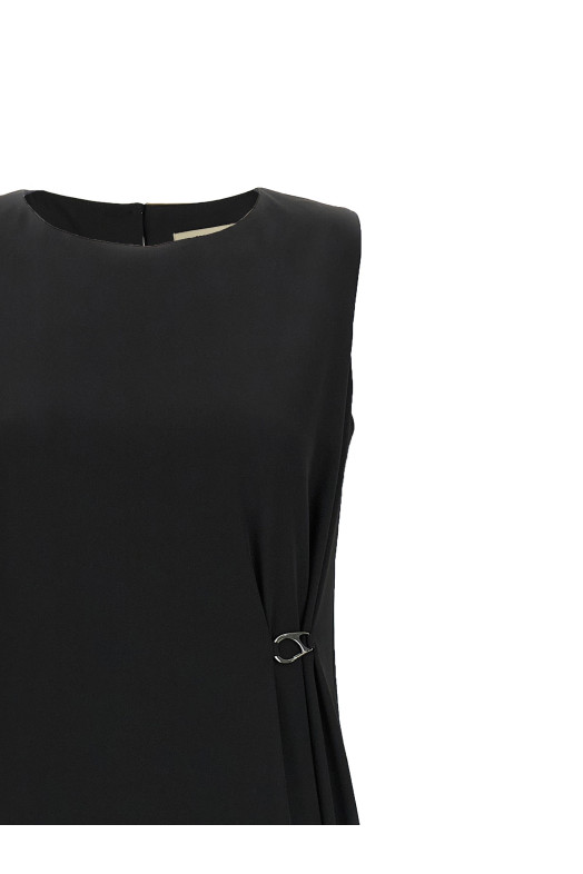 Fluid diagonal dress Black