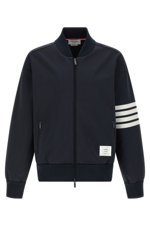 Tech viscose bomber jacket Blue