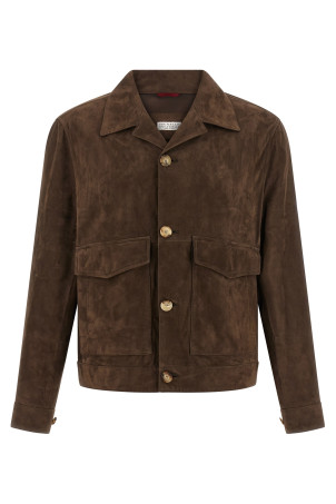 Suede jacket Brown