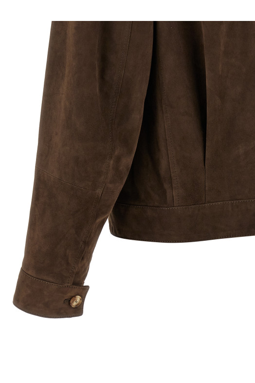 Suede jacket Brown