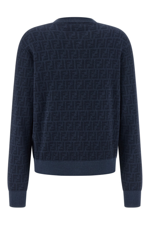 FF wool cardigan Blue