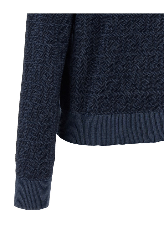 FF wool cardigan Blue