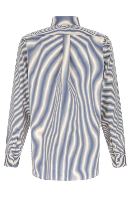 Striped button-down shirt Blue