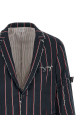 Mogador striped blazer Blue