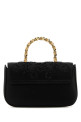 Black satin handbag VERSACE (10134391A17115)