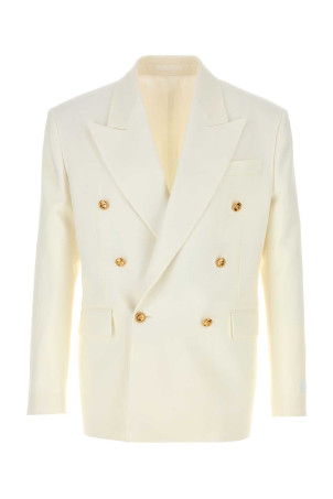 Ivory wool blazer VERSACE (10221921A16729)