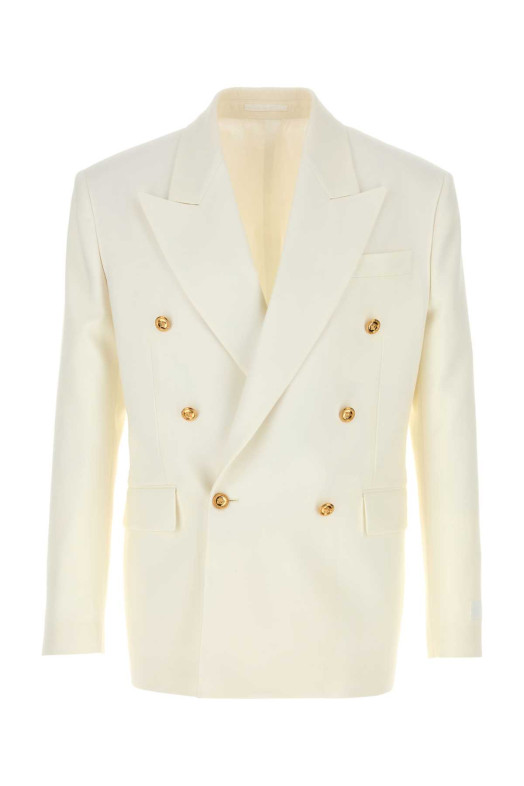 Ivory wool blazer VERSACE (10221921A16729)