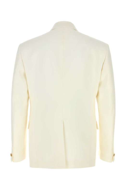 Ivory wool blazer VERSACE (10221921A16729)