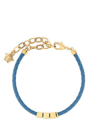 Light blue leather bracelet VERSACE (10227921A00637)