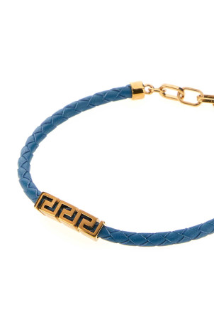 Light blue leather bracelet VERSACE (10227921A00637)