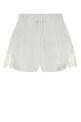 White poplin shorts VERSACE (10230551A13878)