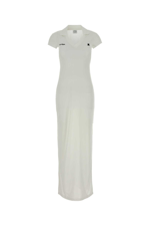 White polyester polo dress COURREGES (126JRO807JS0195)