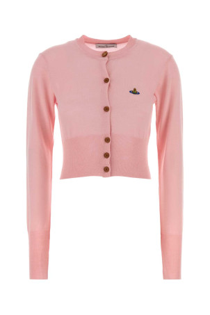Pink wool Bea cardigan VIVIENNE WESTWOOD (1803002UY001A)