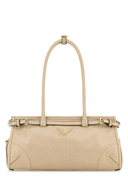 Cream leather shoulder bag PRADA (1BA426VMOO2CYR)