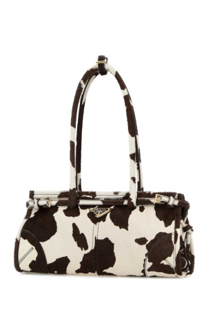 Printed calf hair Bonnie shoulder bag PRADA (1BA426VMOO2HIM)