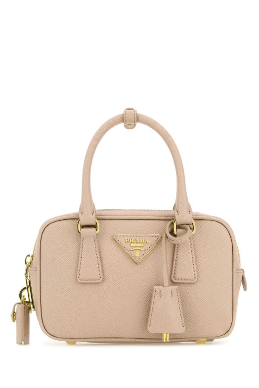 Sand leather handbag PRADA (1BB157VEOONZV)