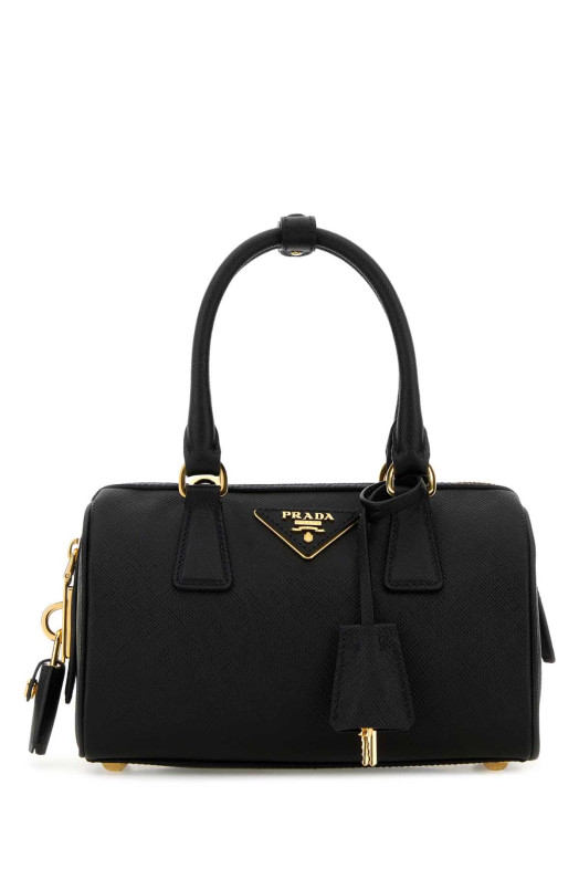 Black leather handbag Black PRADA (1BB846VEOMNZV)