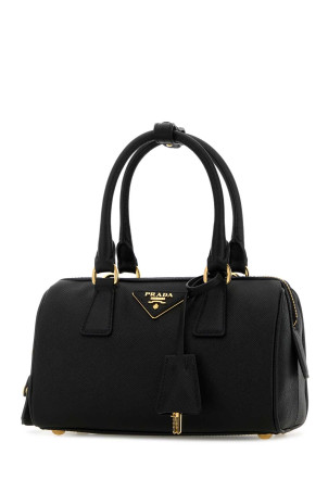 Black leather handbag Black PRADA (1BB846VEOMNZV)