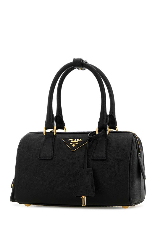 Black leather handbag Black PRADA (1BB846VEOMNZV)