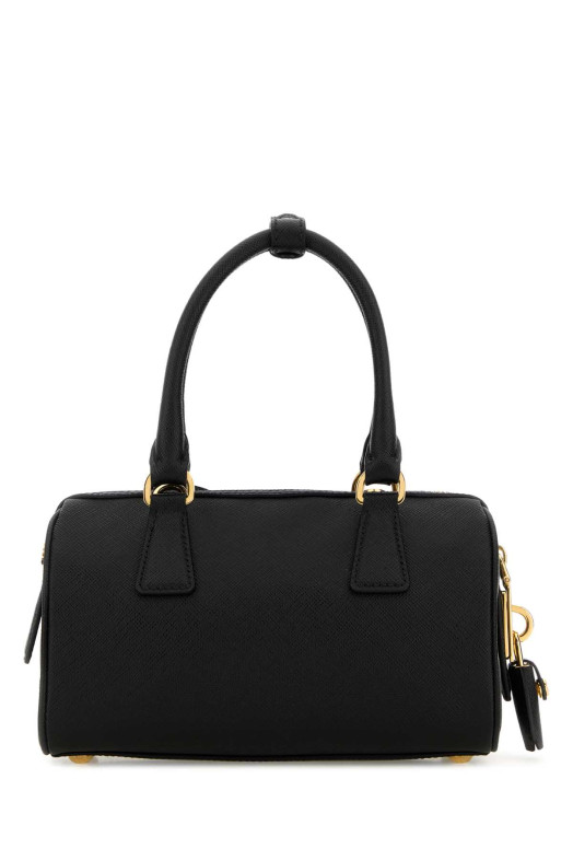 Black leather handbag Black PRADA (1BB846VEOMNZV)