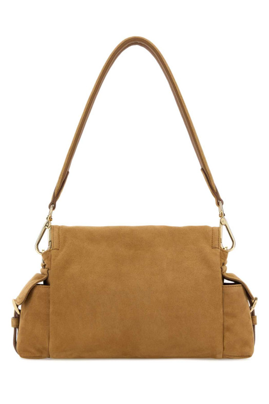Camel suede shoulder bag PRADA (1BD394VNOO008)